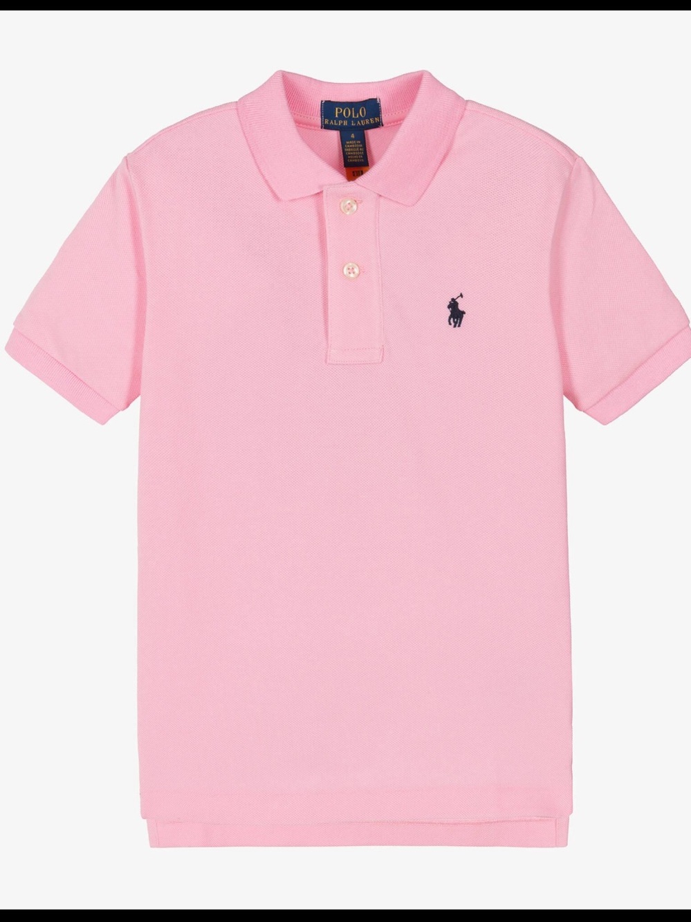 Polo Ralph Lauren Boys Classic Fit Pink Polo Shirt Size L 14-16 Dressy Preppy